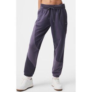 Alo Make Waves Sweatpants Italian Plum Tonal High-Rise Waist Waisted Joggers S